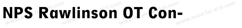 NPS Rawlinson OT Con字体转换